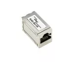 DINIC RJ45 Cat.6A/5e coupler Bu. to Bu. bulk RJ45 Bu./Bu., shielded, full metal